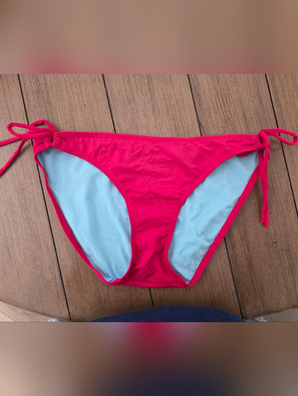 ATHLETA Not So String Red Bikini Bottoms ** Medium **